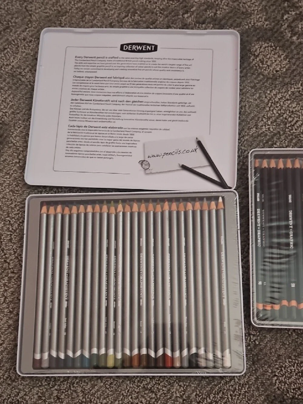 Derwent Graphitint Pencil Set - Set of 24 & A Set Of 12 9B-H